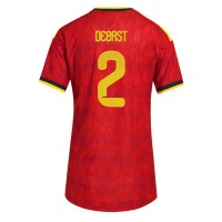 Dámy Fotbalový dres Belgie Zeno Debast #2 MS 2026 Domácí Krátký Rukáv